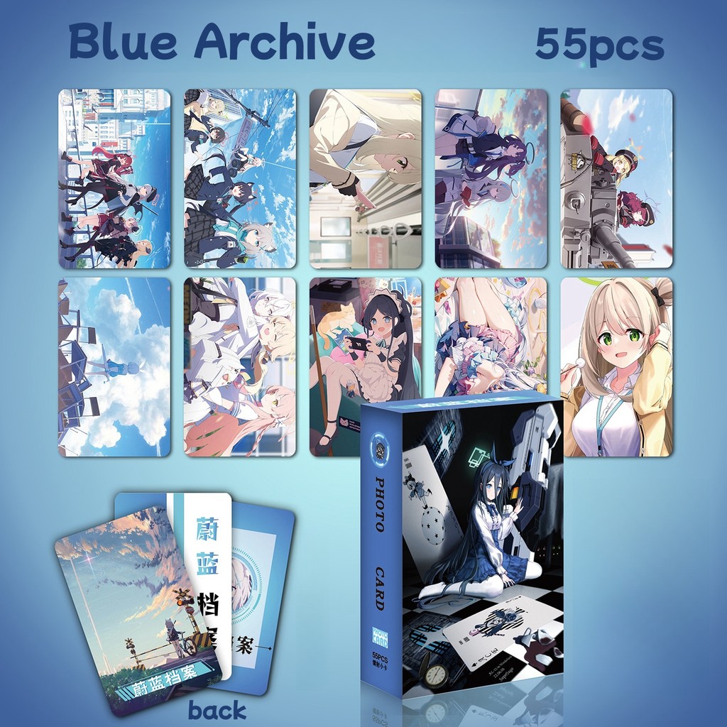 50-55pcs Manhwa เกม Identity V Blue Archive เลเซอร์ Holographic Lomo การ์ด Non-zero sum Deviant Photocards Doomsday ในสิบวันสีเทา RAVEN PUNISHING โฮโลแกรมโปสการ์ด