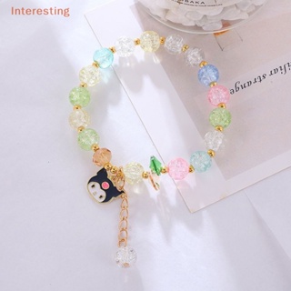 SANRIO [Interesting] สร้อยข้อมือคริสตัล ระเบิดซานริโอ้ เครื่องประดับ สไตล์เกาหลี คุโรมิโด แฟนสาว