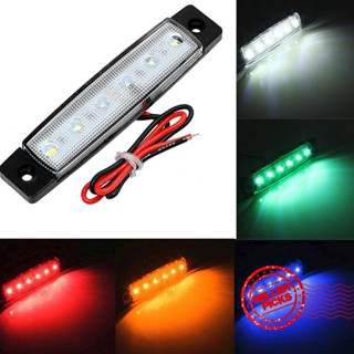 ไฟ LED 6 ดวง 12V 24V สําหรับติดด้านนอกรถยนต์ รถบรรทุก รถพ่วง F7T3