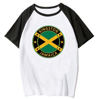 เสื้อยืด พิมพ์ลายการ์ตูนอนิเมะ Jamaica สําหรับผู้หญิง