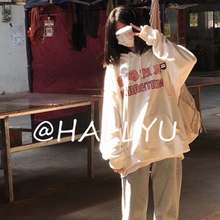 HALLYU  เสื้อผ้าผู้ญิง แขนยาว เสื้อฮู้ด คลุมหญิง สไตล์เกาหลี แฟชั่น  ทันสมัย รุ่นใหม่ สบาย ins A98J3AN 36Z230909