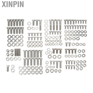 Xinpin Engine Hex Bolt Kit Rustproof Stable Performance Small Block Bolts Nut for SBC 265 283 305 327 350 400