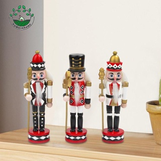 [Whcart] ฟิกเกอร์ทหาร Nutcracker ขนาด 14 ซม. สําหรับตกแต่งบ้าน เทศกาลเด็ก 3 ชิ้น