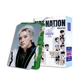 NCT NATION:To The World Photocard Double Sided Lomo Card Sticker 96 ชิ้น/กล่อง