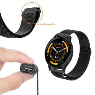 สายนาฬิกาข้อมือ โลหะสเตนเลส แม่เหล็ก แบบเปลี่ยน สําหรับ Garmin Venu 3 Garmin Venu 3S