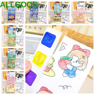 Allgoods สมุดระบายสีน้ํา พร้อมกระดาษสีน้ําในตัว 12 แผ่น สําหรับเด็ก