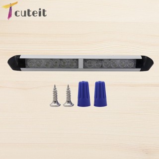 Tcuteit โคมไฟกันสาด LED 12-24V 6000K 3600LM สําหรับรถบ้าน รถพ่วง