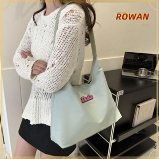 Rowans กระเป๋าสะพายไหล่ลําลอง ทรงโท้ท ขนาดใหญ่ จุของได้เยอะ สีพื้น สําหรับตุ๊กตาบาร์บี้