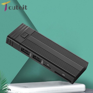 Tcuteit ฮับ USB PCIe M.2 2230 2242 2260 2280 NVMe SATA SSD