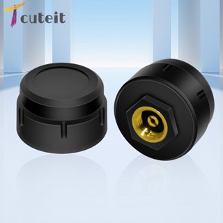 Tcuteit เครื่องวัดความดันลมยางรถยนต์ TPMS เซนเซอร์ TPMS ประหยัดน้ํามัน ขนาดเล็ก