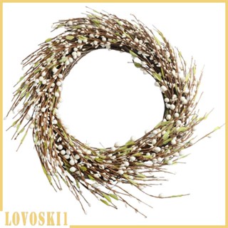 [Lovoski1] พวงหรีดดอกไม้ฟาง ปรับได้ 20 ซม. สําหรับใช้ในบ้าน นอกบ้าน