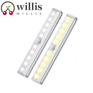 Willis โคมไฟ Led 10 ดวง เซนเซอร์จับการเคลื่อนไหว ใช้แบตเตอรี่ อัจฉริยะ เหนี่ยวนําร่างกายมนุษย์ สร้างสรรค์