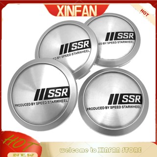 Xinfan พร้อมส่ง ฝาครอบล้อรถยนต์ SSR 64 มม. 4 ชิ้น