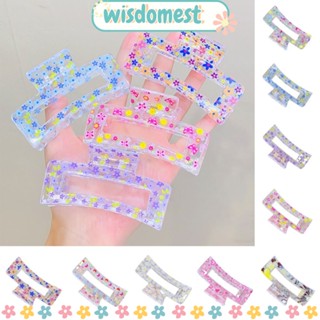 Wisdomest กิ๊บติดผม พิมพ์ลายดอกไม้ ปู ขนาดใหญ่ สําหรับผู้หญิง