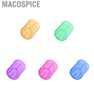 Macospice Disposable Soap Sheet Portable Travel Scented Hand Washing for Outdoor Camping Hiking