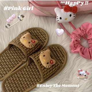 รองเท้าแตะ ลาย Hello Kitty สไตล์ฮาวาย