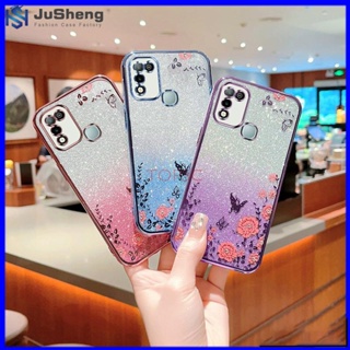 Jusheng เคสโทรศัพท์มือถือ ลายผีเสื้อกระพริบ สําหรับ infinix Hot 11 Play infijix Hot 10 Play MMHY