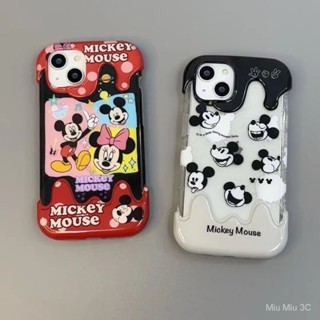 เคสโทรศัพท์มือถือ ซิลิโคน กันกระแทก ลายการ์ตูนมิกกี้เมาส์น่ารัก สําหรับ iPhone 7 8 Plus XS XR X XS max 11 12 13 14 11 Pro max 12 Pro 13 Pro max 14 Pro max