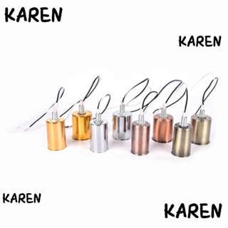 Karen E27 E14 ฐานไฟ ติดตั้งง่าย อะไหล่โคมไฟ Led แบบมืออาชีพ สําหรับในร่ม