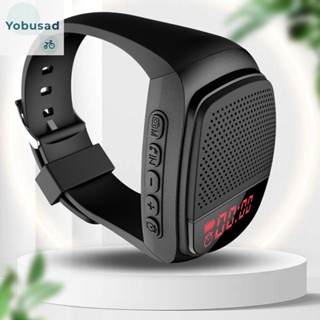 [Yobusad.th] นาฬิกาข้อมือบลูทูธ วิทยุ FM ชาร์จ USB สําหรับวิ่ง เดินป่า