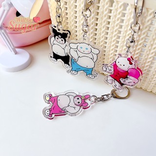 SANRIO [WillBesugarT] พวงกุญแจ จี้การ์ตูน Melody Hello Kitty Kulomi สําหรับห้อยกระเป๋าเป้สะพายหลัง หูฟัง [ใหม่]