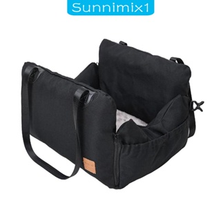 [Sunnimix1] เบาะที่นั่งรถยนต์ ถอดออกได้ ทนทาน พร้อมกระเป๋าจัดเก็บ สําหรับสุนัข