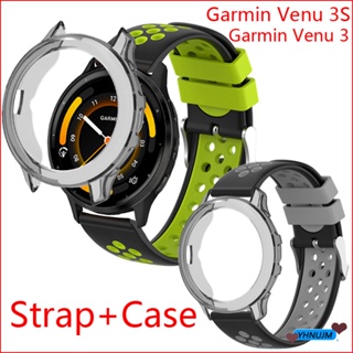 สายนาฬิกาข้อมือ ซิลิโคนนิ่ม แบบเปลี่ยน สําหรับ Garmin Venu 3 3S Smart Watch Band Garmin Venu3 venu3s