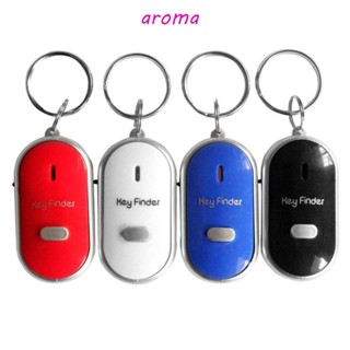 Aroma พวงกุญแจนกหวีด LED เซนเซอร์ตรวจจับตําแหน่ง ป้องกันการสูญหาย 4 สี