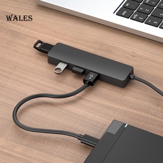 &lt;wales&gt; ฮับ Usb ความเร็วสูง 4 พอร์ต 3.0 4 พอร์ต ความเร็วสูง สําหรับแล็ปท็อป โทรศัพท์มือถือ