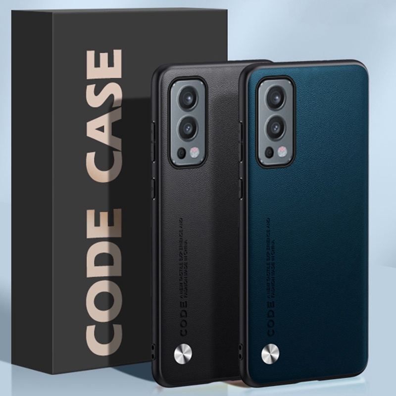 สําหรับ OnePlus Nord 2 5G แฟชั่นหนังเนื้อปกหลัง Soft TPU กรอบป้องกันกรณี