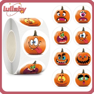 Lullaby สติกเกอร์ฉลาก ลายฟักทองผี น้ําหนักเบา แฮนด์เมด DIY สําหรับตกแต่งฮาโลวีน 2 ชิ้น