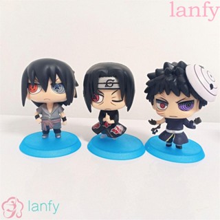 Lanfy โมเดลการ์ตูนนารูโตะ Gaara Uchiha Sasuke Kakashi Uzumaki Naruto 6 ชิ้น ต่อชุด