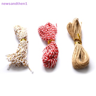 Newsandthen1 เชือกผ้าฝ้าย 10 เมตร สําหรับตกแต่งบ้าน คริสต์มาส