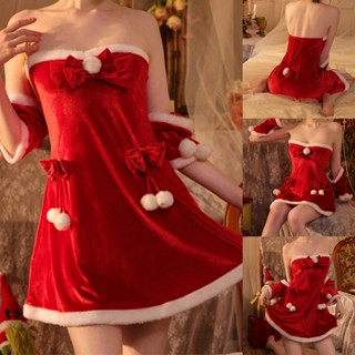 ⚡XMAS⚡Dress Christmas Dress Club Color Patchwork Lace Lingerie Women Polyester
