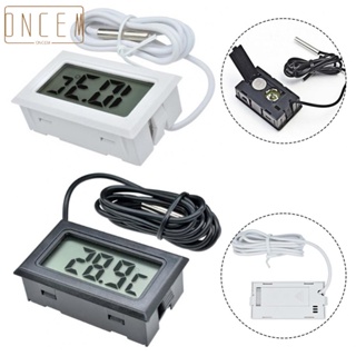 【ONCEMOREAGAIN】LCD Thermometer 47*28*14mm Digital Thermometer Freezer Hygrometer Probe