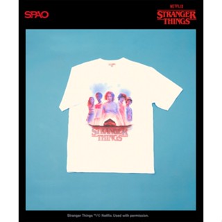 (SPAO x Stranger Things) เสื้อยืด Scoops Ahoy ของแท้ 100%