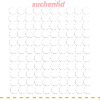 Suchenhd ปะเก็น 100 ชิ้น, แผ่นยางป้องกันพื้น, แผ่นรองขาเก้าอี้, ตัวป้องกันขาโต๊ะเก้าอี้ แบบกาว