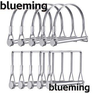 Blueming2 หมุดล็อกเพลา เหล็กคาร์บอน 1/4 นิ้ว เกรดนาวิกโยธิน 2 ทรง 10 ชิ้น