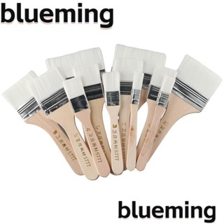 Blueming2 แปรงทาสี แบบแบน แปรงทาสี ไนล่อนนุ่ม แปรงทาสีบ้าน เครื่องมือทาสีมืออาชีพ DIY