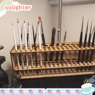 SOLIGHTER ชั้นวางแปรงแต่งหน้า ทรงสี่เหลี่ยม ถอดออกได้ 67 ช่อง สําหรับดินสอสี