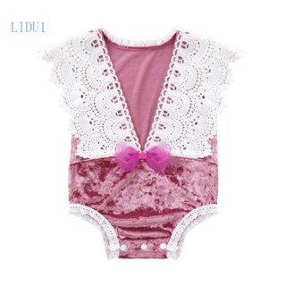 Lidu1 ชุดรอมเปอร์ ผ้าลูกไม้ พร็อพถ่ายภาพ สําหรับเด็กทารก