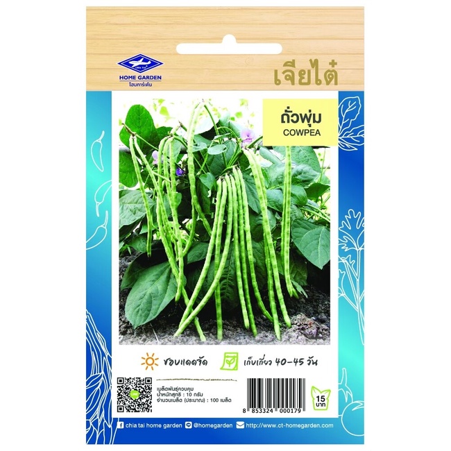 ถั่วพุ่ม CT/OP-149 ผักซอง เจียไต๋ เมล็ดพันธุ์ผัก เมล็ดผัก เมล็ดพืช ผักสวนครัว ซองประมาณ 100 เมล็ด