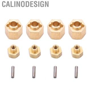 Calinodesign Brass Wheel Hex Adapter Extended Light Golden for 1/24 Car Models Axial SCX24 AXI90081