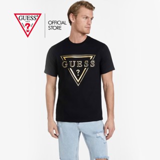 GUESS เสื้อยืดผู้ชาย รุ่น XBYI16KAK91 สีดำ