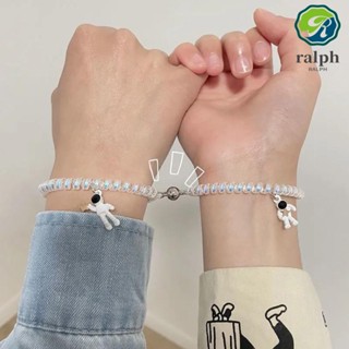 Ralph สร้อยข้อมือคู่รัก เสน่ห์ 2 ชิ้น / เซต สายโทรศัพท์ ดาว วาเลนไทน์ ของขวัญวันวาเลนไทน์ แหวนผม สร้อยข้อมือแม่เหล็ก