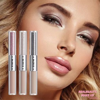 DIAONI Doubleheaded Liquid Eyeshadow Waterproof Antihalo Pearlescent Eyeliner พร้อม Fine Flash และ Shimmer Clear Docile Colour Development Glitter Eyeliner [realbeauty]