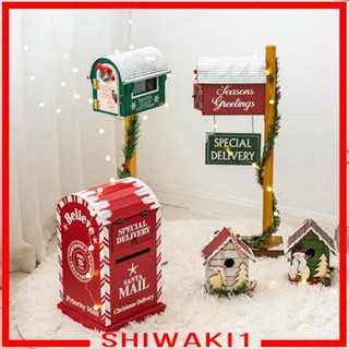 [Shiwaki1] กล่องไปรษณีย์ ลายตัวอักษรคริสต์มาส ซานต้าคลอส 39 ซม. สําหรับตกแต่งสวนหลังบ้าน งานแต่งงาน ของขวัญเด็ก