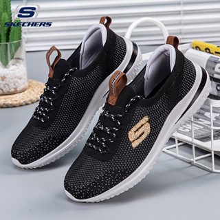 พร้อมส่ง Skechers_ รองเท้ากีฬา รองเท้าวิ่งลําลอง ข้อสั้น แบบผูกเชือก สําหรับผู้ชาย