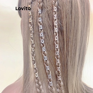 Lovito กิ๊บติดผมโลหะ สไตล์โบโฮ สําหรับผู้หญิง L63AD125 (หลายสี)