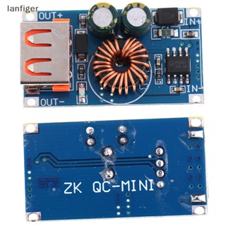 Lanf โมดูลสเต็ปดาวน์ USB DC 12V 24V เป็น QC3.0 ชาร์จเร็ว สําหรับ Huawei Samsung EN